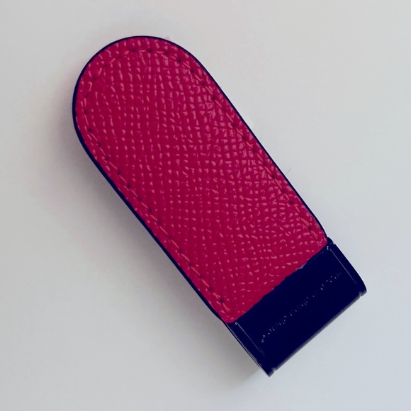 NWT Coach CM180 Money Clip Bright Poppy Red Leather - Picture 4 of 6